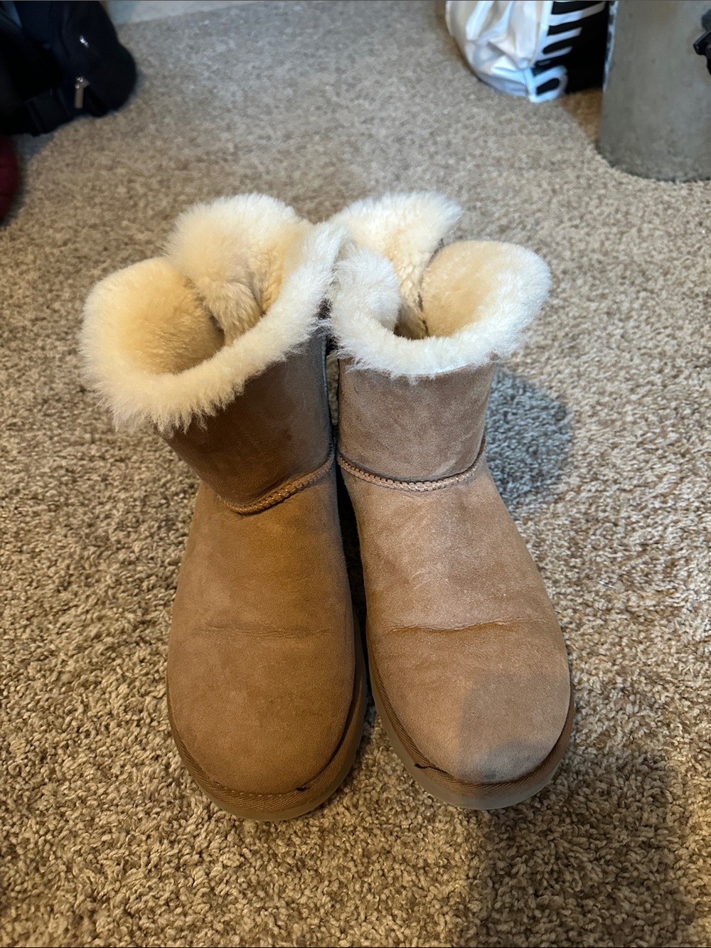 UGG Chestnut Short Shearling-Lined Women's Boots
